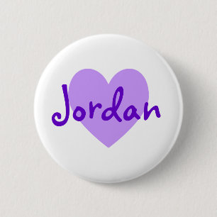 Jordanië in het Paars Ronde Button 5,7 Cm