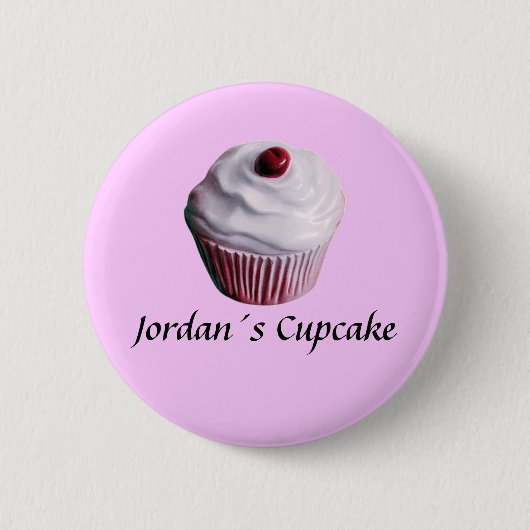 Jordan's Cupcake Ronde Button 5,7 Cm (Voorkant)