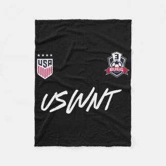 Jordyn Bugg 3 Navy Uswnt Officieel Gelicentieerd  Fleece Deken