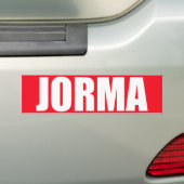 Jorma Bumpersticker (Op auto)