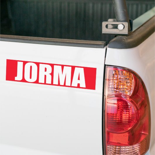 Jorma Bumpersticker (Op Truck)