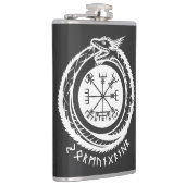 Jormungandr - Noordse rune Heupfles (Rechts)