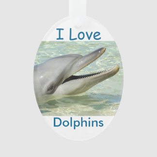 "J'ornement de Noël aime dauphins"