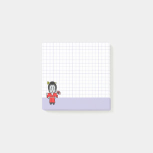 Jorogumo- Japanse Spintern Yokai Paarse Raster Post-it® Notes