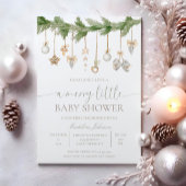 Jory Little Christmas Baby shower Invitation