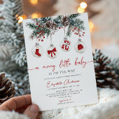Jory Little Christmas Baby shower Invitation