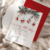 Jory Little Christmas Baby shower Invitation