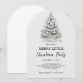 Jory Little Christmas Tree Party Invitation (Devant / Derrière)