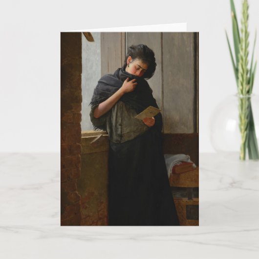 José Almeida Jr - Saudade (Longing) (1899) Kaart (Voorkant)