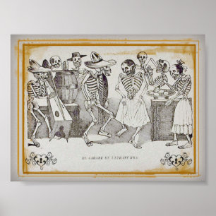 José Posada El jarabe en ultratumba, 7x5.30 Afdruk Poster