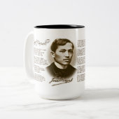 Jose Rizal My Last Farewell Tweekleurige Koffiemok (Voorkant links)