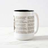 Jose Rizal My Last Farewell Tweekleurige Koffiemok (Voorkant rechts)