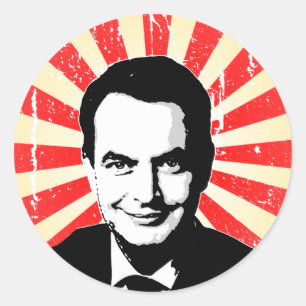 Jose Zapatero Ronde Sticker