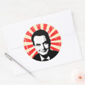 Jose Zapatero Ronde Sticker (Envelop)