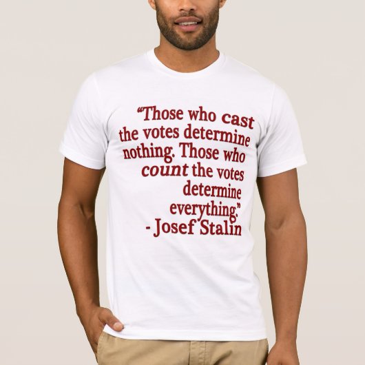 Josef Stalin Quotation T-Shirt (Voorkant)