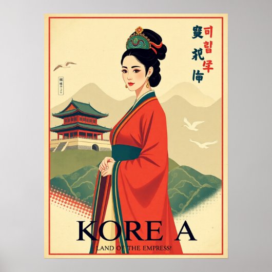 Joseon Empress - Poster Retro Vintage Hanbok (Devant)