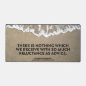 Joseph Addison Citation Inspirationnelle "Conseil" (Recto)