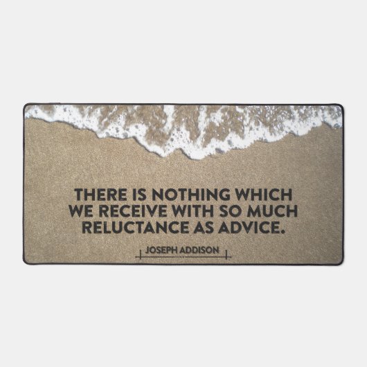 Joseph Addison Inspirerend quote "Advies" Bureaumat (Voorkant)