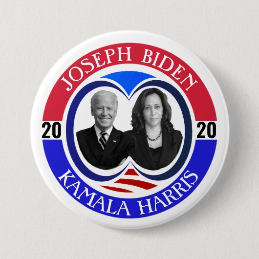 Joseph Biden & Kamala Harris 2020 Ronde Button 7,6 Cm (Voorkant)