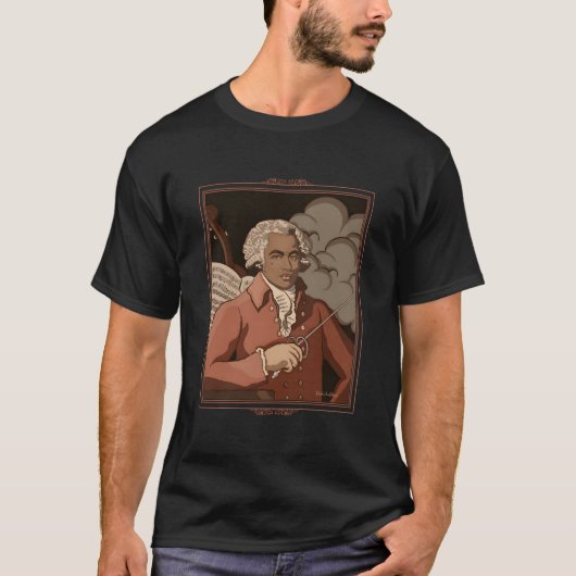 Joseph Bologne Chevalier De Saint-Georges Al T-shirt (Voorkant)