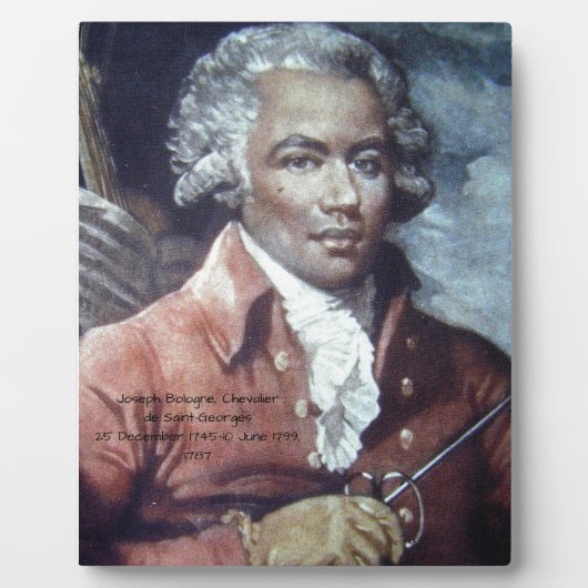 Joseph Bologne, Chevalier de Saint-Georges Fotoplaat (Voorkant)