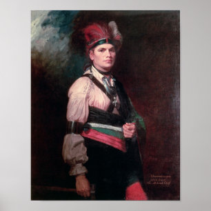 Joseph Brant, chef Mohawks, 1742-1807 Poster