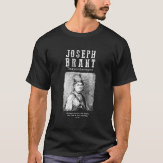 Joseph Brant Mohawk Chief Iroquois Indiase geschie T-shirt