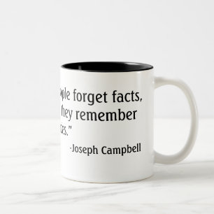 Joseph Campbell Quote Tweekleurige Koffiemok