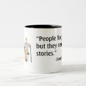 Joseph Campbell Quote Tweekleurige Koffiemok (Center)