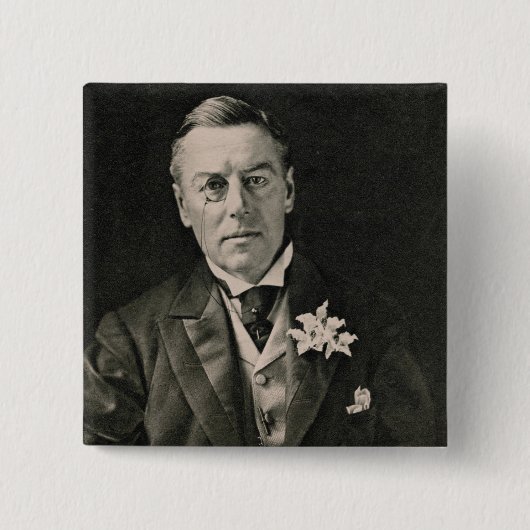 Joseph Chamberlain Vierkante Button 5,1 Cm (Voorkant)