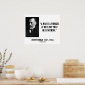 Joseph Conrad een Man is een graadje van de arbeid Poster (Keuken)