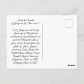 Joseph de timmerman briefkaart (Achterkant)