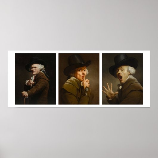 Joseph Ducreux Collage Poster (Voorkant)