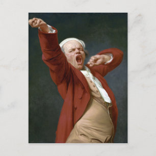 Joseph Ducreux Self-Portrait, Yawning Briefkaart