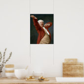 Joseph Ducreux Self-Portrait, Yawning Poster (Keuken)