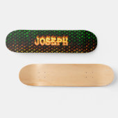 Joseph echt vuur en vlammenskateboard ontwerp. skateboard (Horizontaal)