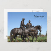 Joseph en Hyrum Smith Statue Briefkaart (Voorkant / Achterkant)