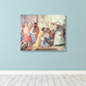 Joseph erkend door zijn broers canvas afdruk (Insitu (Houten vloer))