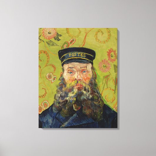 Joseph-Étienne Roulin (door Vincent van Gogh) Canvas Afdruk (Voorkant)