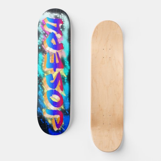 JOSEPH Gepersonaliseerd Graffiti Skateboard (Voorkant)