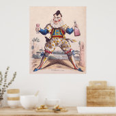 Joseph Grimaldi, Clown 1778-1837 Poster (Keuken)
