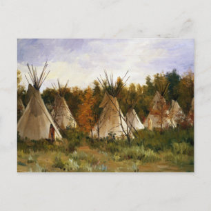 Joseph Henry Sharp The Summer Camp Briefkaart