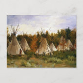 Joseph Henry Sharp The Summer Camp Briefkaart (Voorkant)