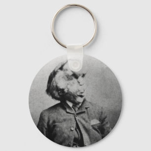 Joseph "John" Merrick The Elephant Man uit 1889 Sleutelhanger