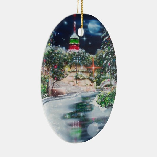 Joseph-Jubilate in Lights-San Antonio Keramisch Ornament (Rechts)