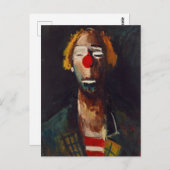 Joseph Kutter Clown Portret Briefkaart (Voorkant / Achterkant)