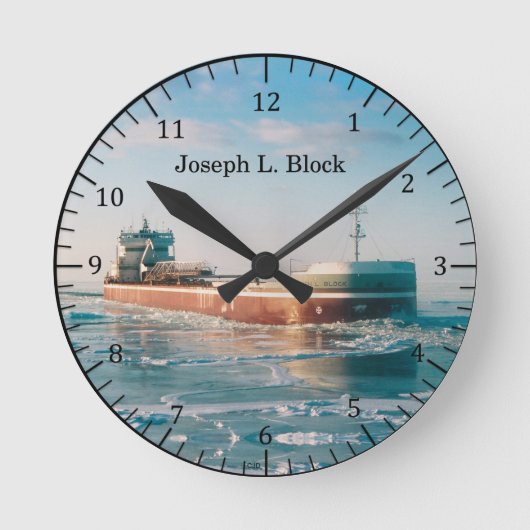 Joseph L. Blokklokklok Ronde Klok (Voorkant)