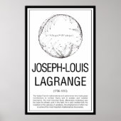 Joseph Louis Lagrange Poster (Voorkant)