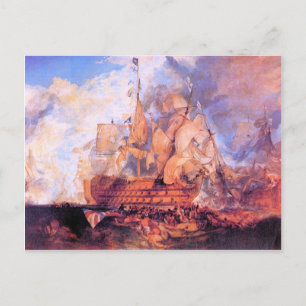 Joseph Mallord Turner - Slag om Trafalgar 2 Briefkaart