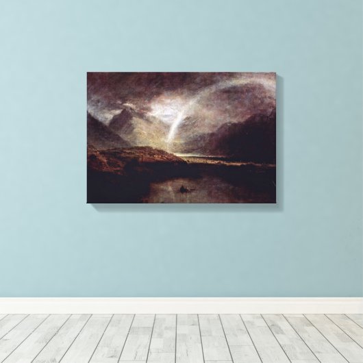 Joseph Mallord William Turner - Buttermere Lake Canvas Afdruk (Insitu (Houten vloer))